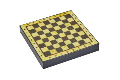 картинка Шахматный ларец из янтаря с доской малый (дуб) 25*25 от магазина Gamesdealer.ru