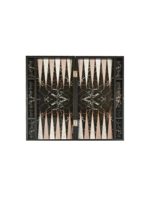 картинка Нарды Черный Мрамор, Турция, Yenigun от магазина Gamesdealer.ru