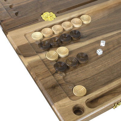 картинка Нарды резные "Натура" 60, орех, Mkhitaryan от магазина Gamesdealer.ru