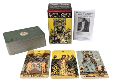 Карты Таро "Smith-Waite Tarot Deck Borderless Miniature Edition" US Games / Миниатюрное издание коло