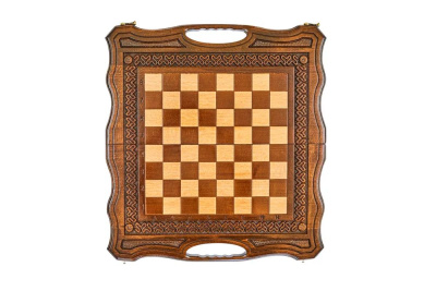картинка Шахматы + нарды резные Бриз-2 50, Haleyan магазин Gamesdealer.ru являющийся официальным дистрибьютором в России  картинка Шахматы + нарды резные Бриз-2 50, Haleyan от магазина Gamesdealer.ru