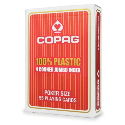 картинка Карты "Copag 4 Corner Jumbo index" красная рубашка от магазина Gamesdealer.ru