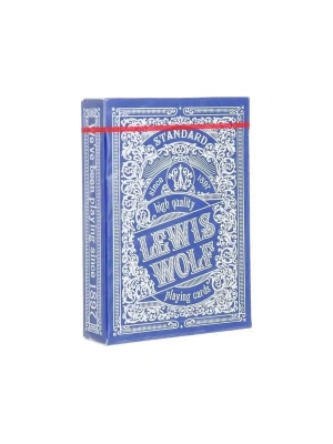 картинка Игральные карты серия "Lewis & Wolf" blue 54 шт/колода (poker size index standard, 63*88 мм) магазин Gamesdealer.ru являющийся официальным дистрибьютором в России  картинка Игральные карты серия "Lewis & Wolf" blue 54 шт/колода (poker size index standard, 63*88 мм) от магазина Gamesdealer.ru