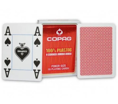 картинка Карты "Copag 4 Corner Jumbo index" красная рубашка от магазина Gamesdealer.ru