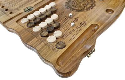 картинка Нарды резные "Армянский узор 12" 60, Haleyan от магазина Gamesdealer.ru