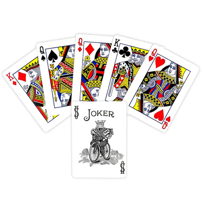 картинка Карты "Bicycle rider back standard poker plaing cards Yellow back" от магазина Gamesdealer.ru