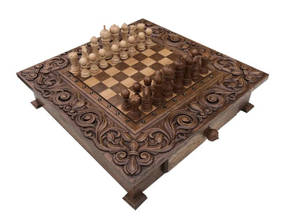 Шахматы резные в ларце "Имперские", Armenakyan