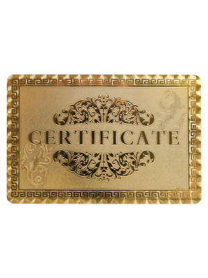 картинка Карты игральные пластиковые золотые 500 ЕВРО (54 шт.) от магазина Gamesdealer.ru