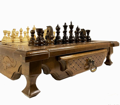 картинка Шахматы резные в ларце с ящиками 50, Haleyan от магазина Gamesdealer.ru