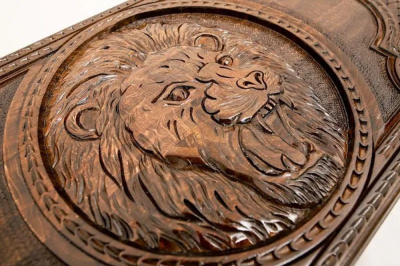 картинка Нарды резные "Лев 1", Simonyan от магазина Gamesdealer.ru