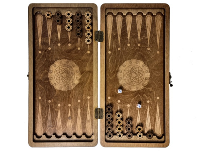 картинка Нарды Марс "Золотой Орнамент 1" малые (деревянные, 40 см, Россия), Partida от магазина Gamesdealer.ru