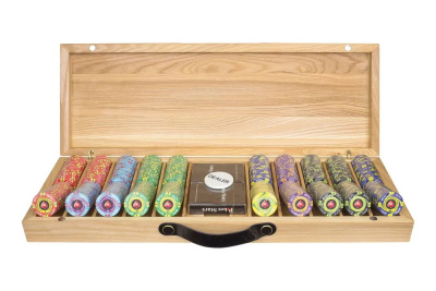 картинка Набор для покера EPT Ceramic на 500 фишек в кейсе из ясеня v2, Partida от магазина Gamesdealer.ru