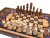 картинка Шахматы + нарды + шашки "Сирия Волк" средние от магазина Gamesdealer.ru