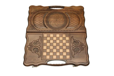 картинка Нарды резные "Бесконечность" с ручкой 50, Haleyan от магазина Gamesdealer.ru