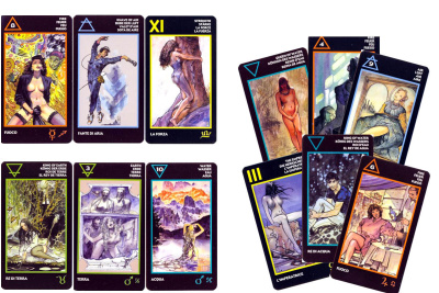 картинка Карты Таро "Manara Milo Erotic Tarot of Manara" 12x7 Reprint / Таро Манара TAROMANIA от магазина Gamesdealer.ru