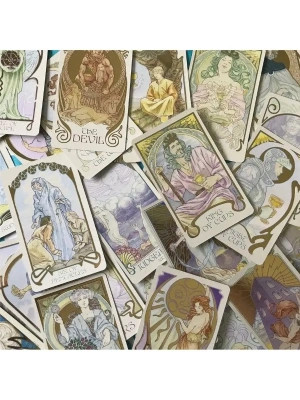 картинка Карты Таро "Ethereal Visions Illuminated Tarot" Reprint / Таро Эфирных Видений TAROMANIA от магазина Gamesdealer.ru