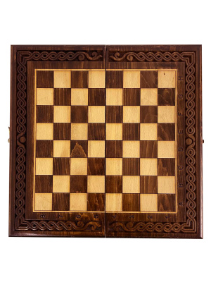 картинка Шахматы + нарды резные "Лоза" 40, Ustyan от магазина Gamesdealer.ru