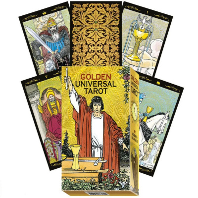 картинка Карты Таро "De Angelis Golden Universal Tarot" Lo Scarabeo / Золотое Универсальное Таро от магазина Gamesdealer.ru