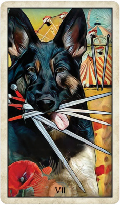 картинка Карты Таро "Wise Dog Tarot" US Games / Таро Мудрой Собаки от магазина Gamesdealer.ru