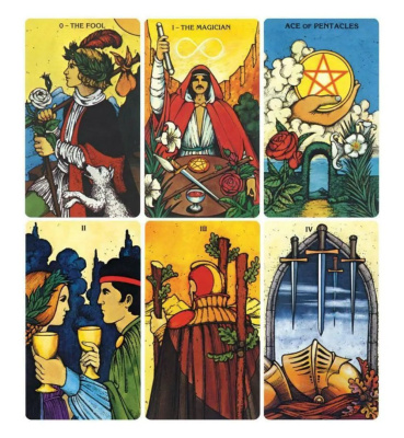 картинка Карты Таро "Morgan-Greer In a Tin" US Games / Морган Грир в металлическом боксе от магазина Gamesdealer.ru