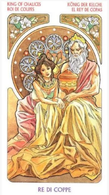 картинка Карты Таро "Castelli Tarot Art Nouveau Grand Trumps" Lo Scarabeo / Таро Кастелли в стиле модерн Боль от магазина Gamesdealer.ru