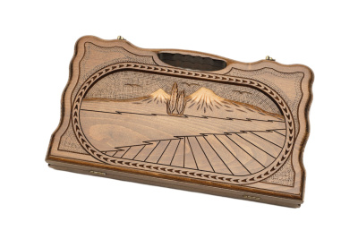 картинка Нарды резные "Арарат" с ручкой 40, Haleyan от магазина Gamesdealer.ru