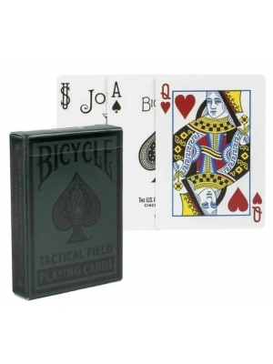 картинка Карты "Bicycle Tactical Field green/brown" от магазина Gamesdealer.ru