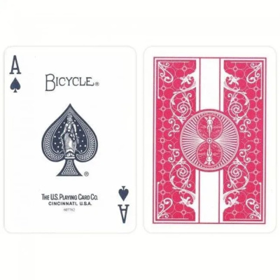 картинка Bicycle Prestige 100% plastic Standard Premium box red / Байсикл Престиж 100% пластик стандарт Прем от магазина Gamesdealer.ru