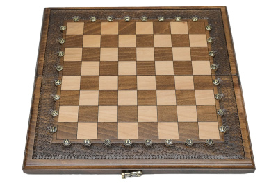 картинка Шахматы + нарды резные "Гамбит 1" 40, Simonyan от магазина Gamesdealer.ru