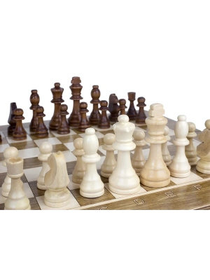 картинка Шахматы + Шашки + Нарды 3 в 1 "Сенатор 1", 50 см, ясень, Partida от магазина Gamesdealer.ru