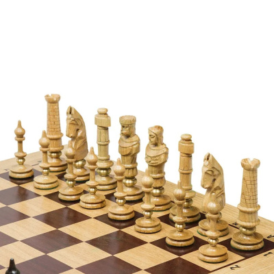 картинка Шахматы "Роял", 60 см маркетри, Madon (деревянные, Польша) от магазина Gamesdealer.ru