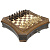 картинка Шахматы резные восьмиугольные в ларце с ящиками 50, Haleyan от магазина GamesDealer.ru