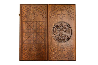 картинка Нарды резные "Герб РФ-2" 50, Ustyan от магазина Gamesdealer.ru