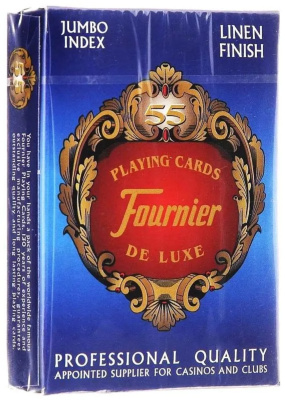 Карты Fournier no 818 g - linen finish blue