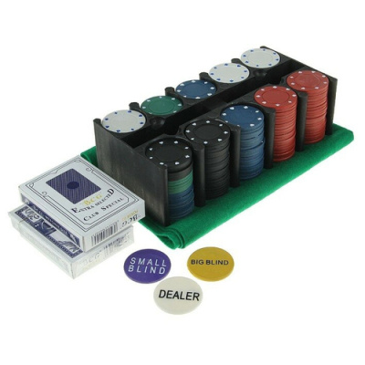 картинка Набор для покера Holdem Light на 200 фишек без номинала от магазина Gamesdealer.ru