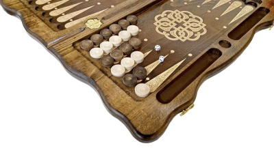 картинка Нарды резные "Тёмный Узор 4" 60, Mirzoyan от магазина Gamesdealer.ru