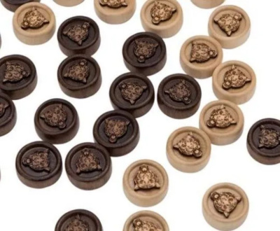 картинка Фишки резные "Тигр", Mirzoyan от магазина Gamesdealer.ru