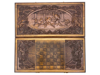 картинка Нарды резные  "Гладиаторы", Ustyan от магазина Gamesdealer.ru