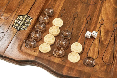 картинка Нарды резные "Всадник" с ручкой 50, Haleyan от магазина Gamesdealer.ru