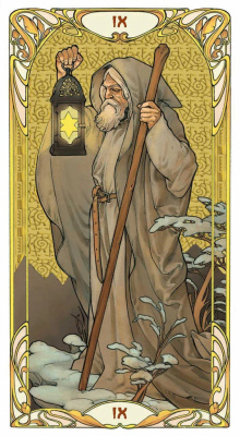 картинка Карты Таро "Golden Art Nouveau Tarot Grand Trumps 22 Cards" Lo Scarabeo / Золотой козырь Таро  от магазина Gamesdealer.ru