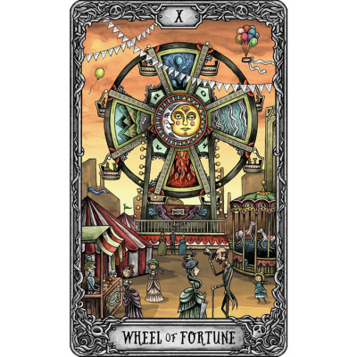 картинка Карты Таро The Dark Mansion Tarot deck Large Version 14 cm, Taroteca / Темный Особняк, 14 см, золото от магазина Gamesdealer.ru