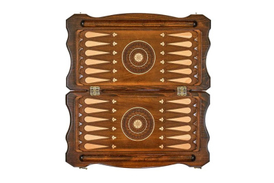 картинка Шахматы + нарды резные "Гамбит 2" 60, Simonyan от магазина Gamesdealer.ru