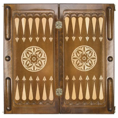 картинка Шахматы + нарды резные"Армянский Орнамент" 60, Haleyan от магазина Gamesdealer.ru