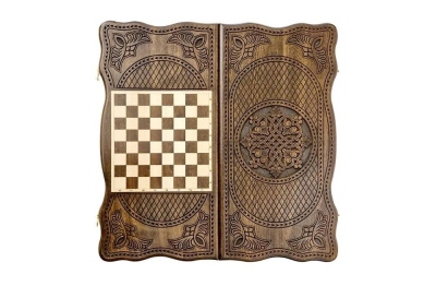 картинка Нарды резные "Тёмный Узор 6" 50, Mirzoyan от магазина Gamesdealer.ru