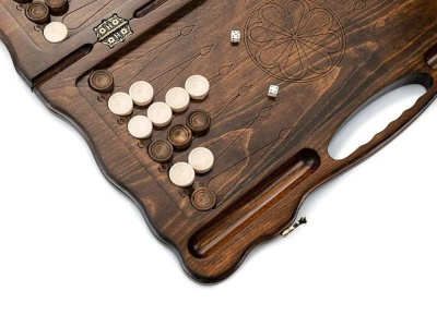 картинка Нарды резные "Армянский узор 5" с ручкой 60, Haleyan от магазина Gamesdealer.ru