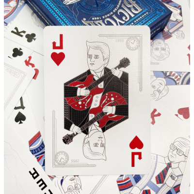 картинка Карты "Bicycle back to the Future standard index blue" от магазина Gamesdealer.ru