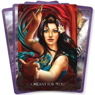 картинка Карты Таро "Divine Circus Oracle cards (2 edition)" Blue Angel / Карты оракула Божественного цирка ( от магазина Gamesdealer.ru