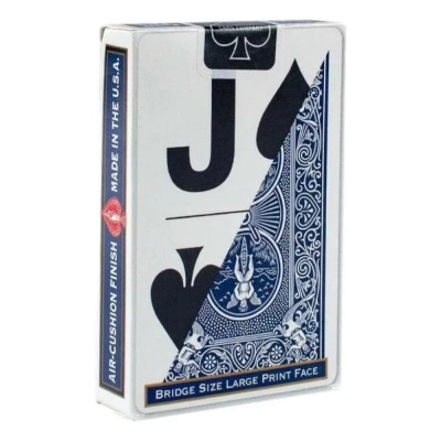 картинка Карты "Bicycle Large Print blue" от магазина Gamesdealer.ru