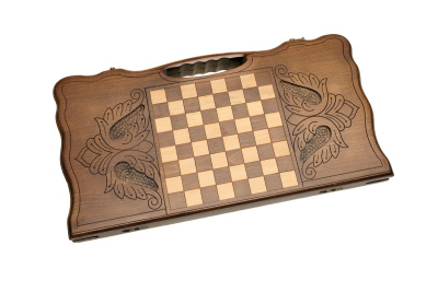 картинка Нарды резные "Орел" с ручкой 60, Haleyan от магазина Gamesdealer.ru