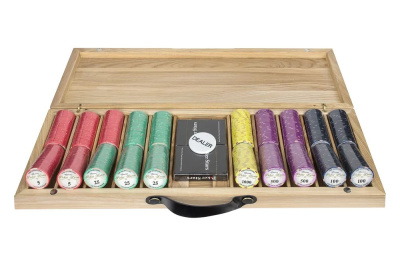 картинка Набор для покера Valentino Ceramic на 500 фишек в кейсе из ясеня v2, Partida от магазина Gamesdealer.ru